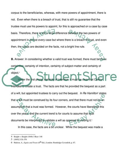 Mere Powers of Appointment and Trust Powers of Appointment