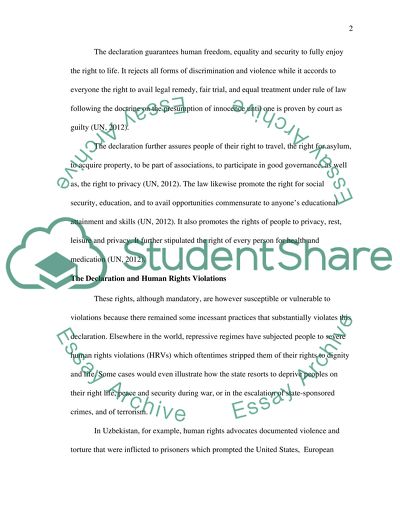 Human Rights Declaration