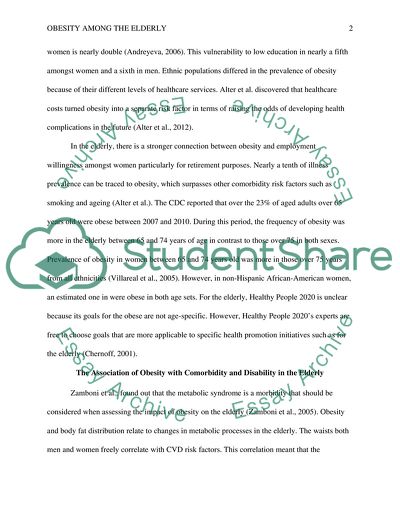 Obesity in the elderly