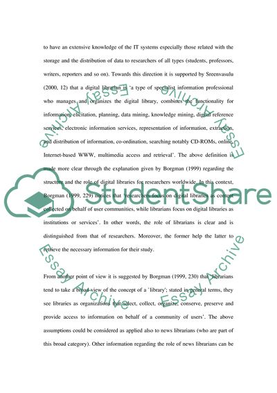 Evolving Role of a News Librarian in a Digital Age