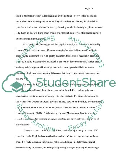 Diversity in Education