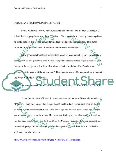 Social and Political Position