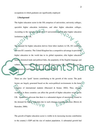 Economic Determinants of Higher Education Demand in the UK