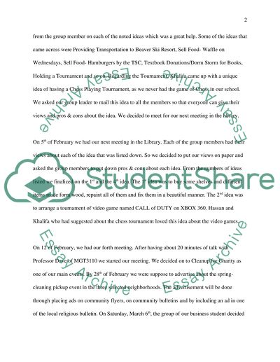 Analysis of Group Meeting of Business Student