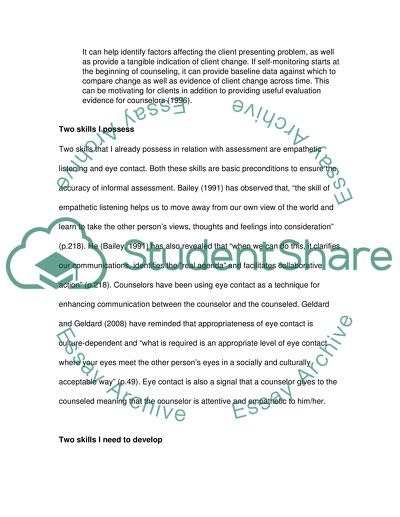Two Methods for Assessment