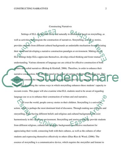 Constructing Narratives