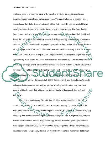 Increasing physical activity in elementary school children to prevent childhood obesity