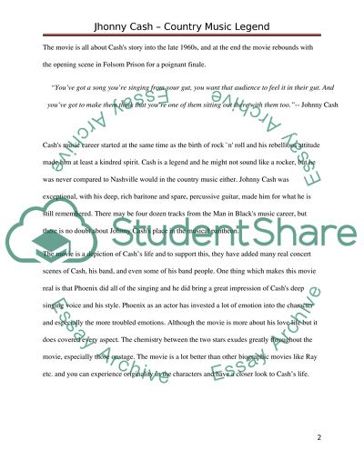 Jhonny Cash Country Music Legend