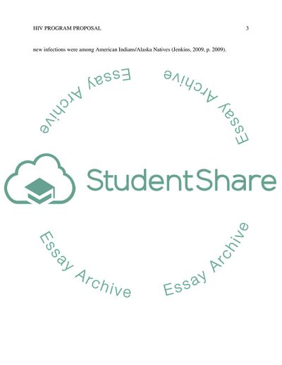 Program Proposal for Health Disparity: HIV