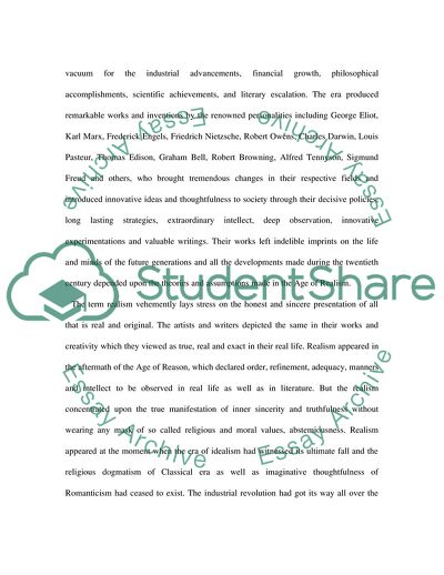 The Age of Realism in Europe