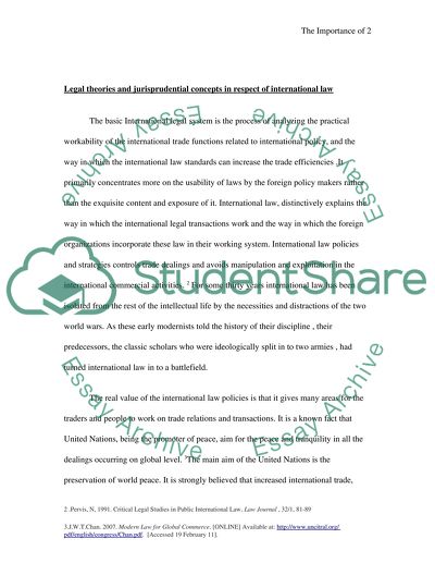 The Importance of International Law to International Traders