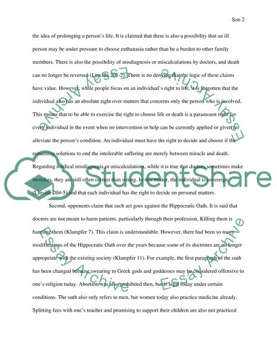 Moral Evaluation on Euthanasia