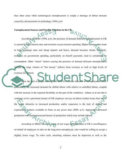 Unemployment in the United Kingdom