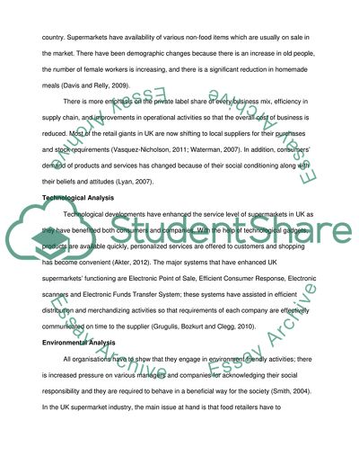 Introduction to UK Supermarket