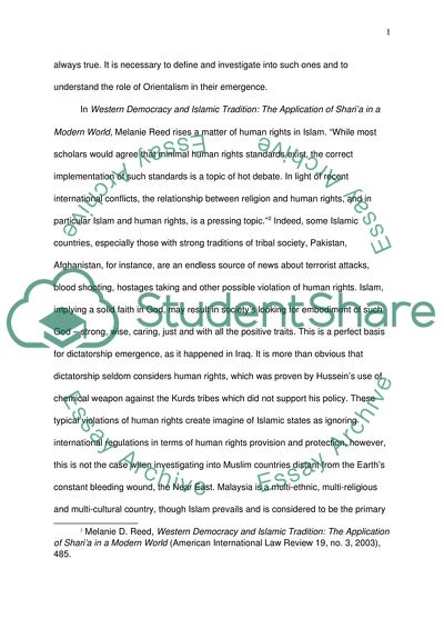 The Role of Orientalism in Western Conceptions of the Islamic Tradition