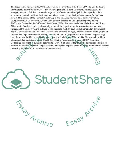 Growth Impact of Major Sporting Events