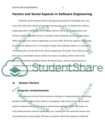 Human Factors and Social Aspects in Software Engineering