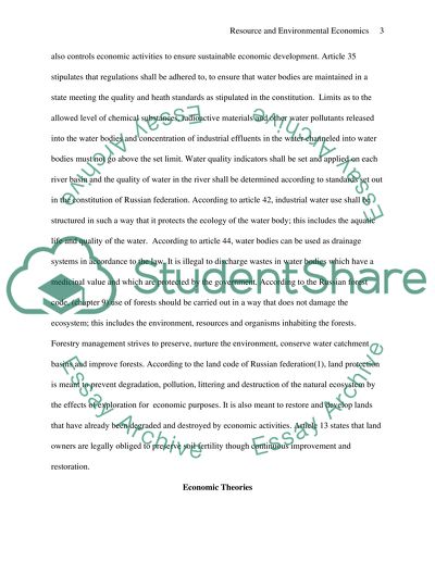 Resource and Environmental Economics: Russia