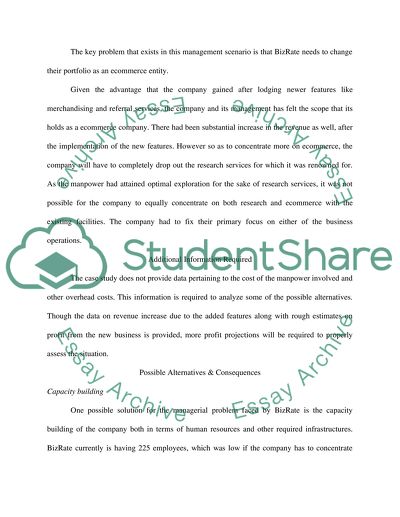 The Problem Faced by BizRate