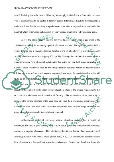 Special Education and Related Services of Special Education