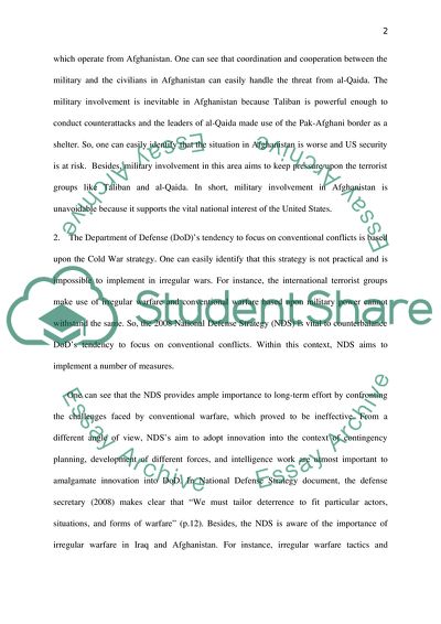 The Vital National Interest of the United States