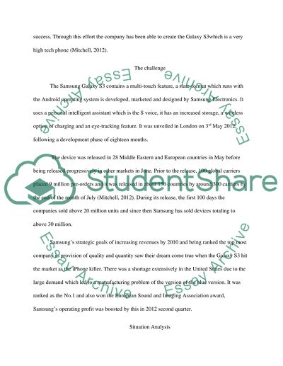 Samsung Company Situation Analysis