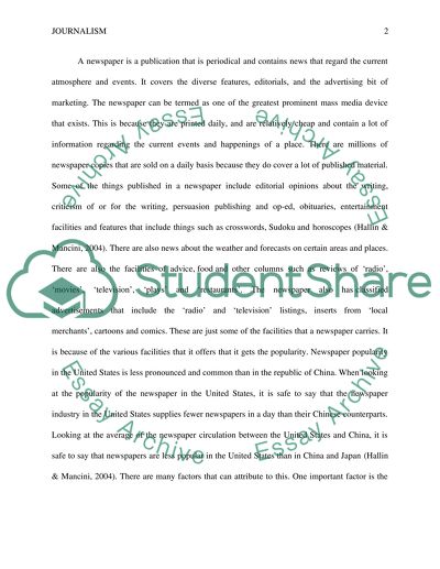 Journalism, Mass Media and Communication