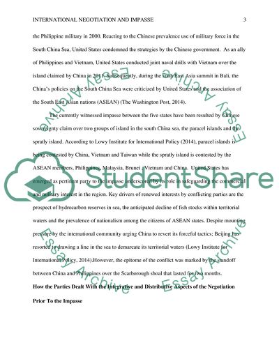 International Negotiation and Impasse