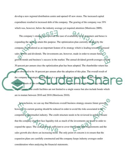 Morrisons Future Growth
