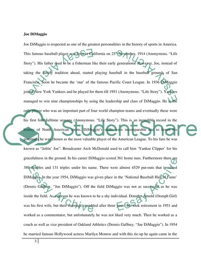 Joe dimaggios life and significance in his era