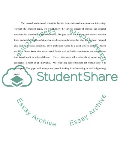 Internal and external Restraints