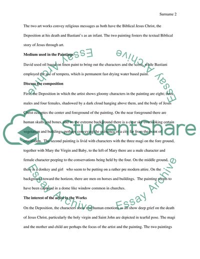 Art Comparison between the Deposition by Gerard David and Lazzaro Bastianis Adoration of Magi