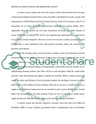 Financial Innovations and Monetary Policy