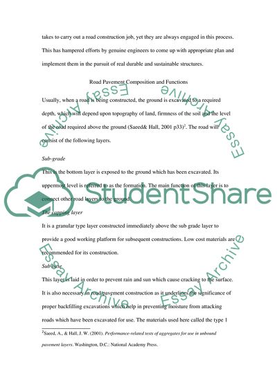 Infrastructure Development: Road Pavement