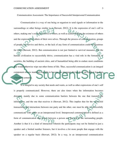 The Importance of Successful Interpersonal Communication
