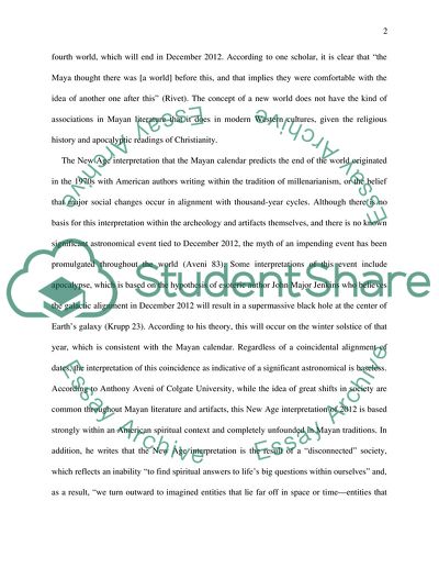 The End of The World of 2012 and The Mayan Calendar