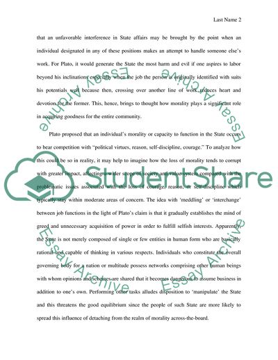 Book IV of Platos The Republic