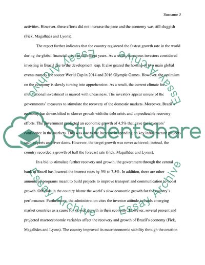 The Sluggish Growth of the Brazilian Economy