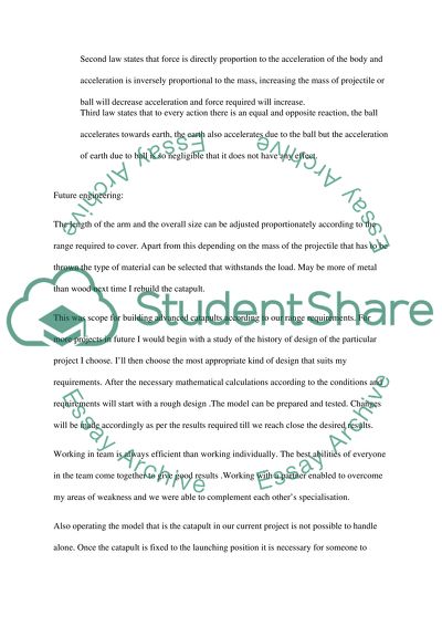 Building a Catupult Research Paper