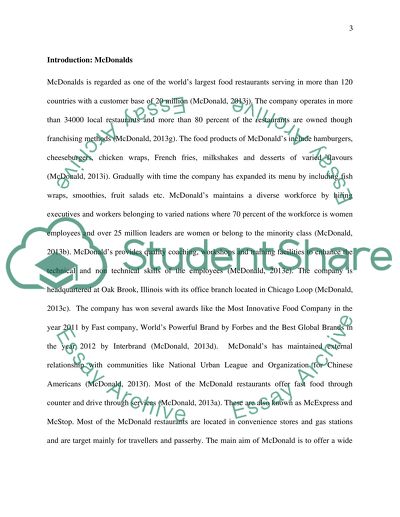 Impact of the Micro Environmental Factors on McDonalds