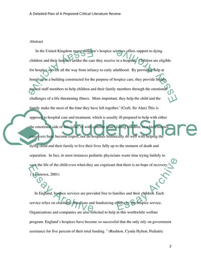 The Question of Hospice Services in England