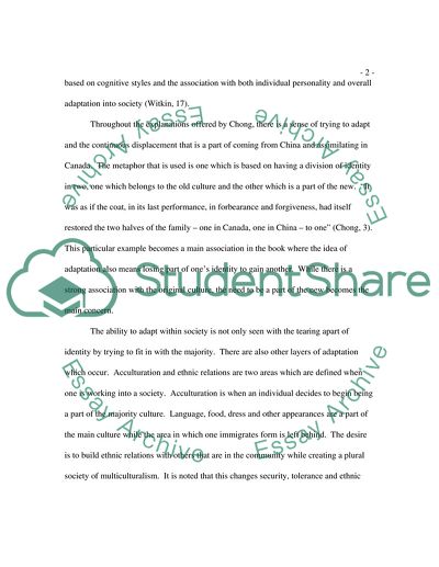 The Concubines Children: The False Belief of Adaptation in Immigration