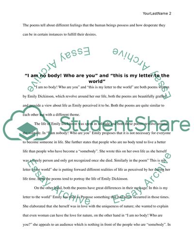 Emily Dickinsons Success Is Counted Sweetest and The Soul Selects Her Own Society