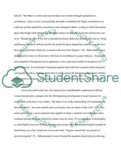 Racism in Aphra Behns Oroonoko