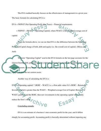 Economic Value Added