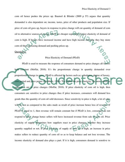 Price Elasticity of Demand