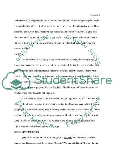 Ma Jolie by Pablo Picasso