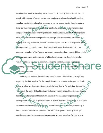 Smart Car Case Study
