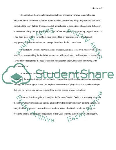 student code of conduct essay