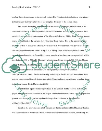 Theories of Mayan Disappearance